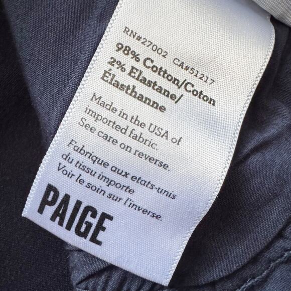 Paige Jeans Womens 27 Blue Verdugo Ultra Skinny Drip Print Stretch Denim Pants - Picture 12 of 14